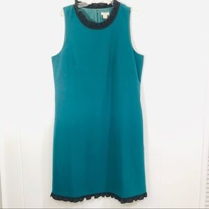 New J. Crew Factory Emerald Green Dress 8